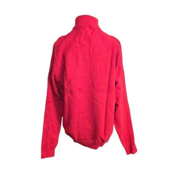 INC International Concepts Women's Size XL Red 1/4 Zip Mock Sweater - Picture 5 of 7